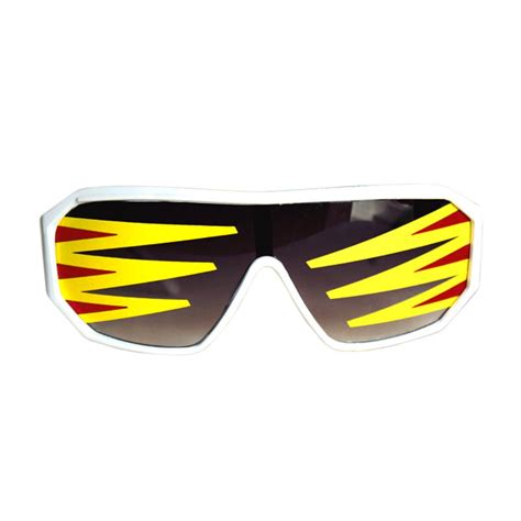 Side Spikes White Sunglasses Shield Macho Man Randy Savage Costume Party Shades - Walmart.com