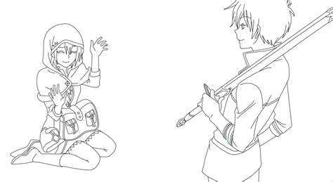 Shirayuki and Zen lineart by xoanneox on DeviantArt