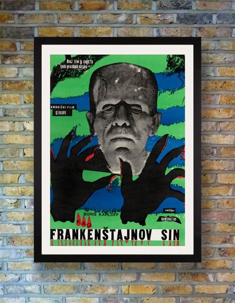 'Son of Frankenstein' Original Vintage Movie Poster, Yugoslavian, 1950s ...