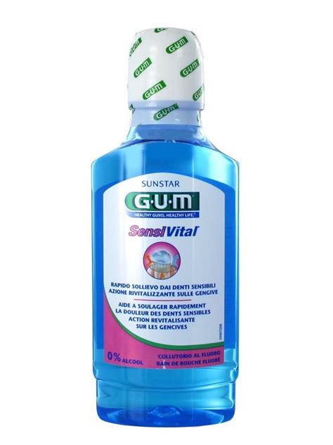 GUM Sensivital Fluorinated Mouthwash 300ml - Walmart.com