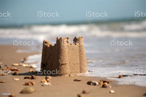 Sand Castle Stock Photo - Download Image Now - Sandcastle - Structure, Beach, England - iStock