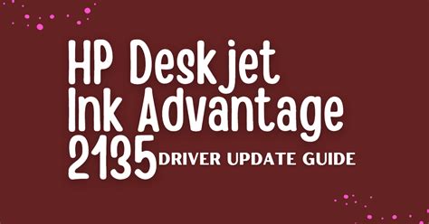 Download & Update: HP Deskjet Ink Advantage 2135 Driver