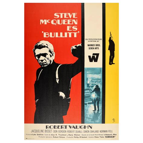 Original Steve McQueen 'Bullitt' poster, 1968 at 1stDibs