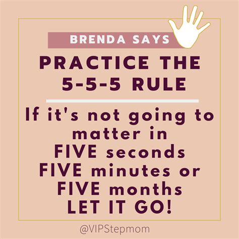 PRACTICE THE 5-5-5 RULE – VIP Stepmom