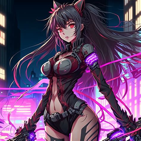 Cyberpunk Anime Girl by MAXADIN on DeviantArt