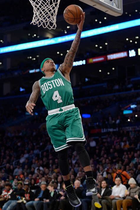 #SoleWatch: Isaiah Thomas Makes Celtics Debut in the 'Venom Green' Air ...