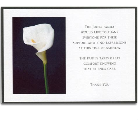 Free Printable Bereavement Thank You Cards