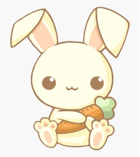 Cute Kawaii Bunny Rabbit Carrot Chibi Animals Adorable - Bunny Drawing ...