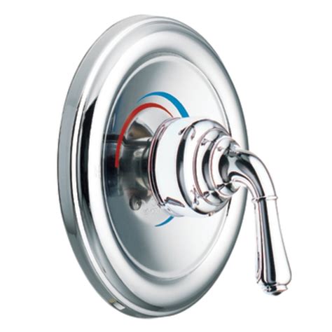 Moen T2442 Monticello Chrome Posi-Temp Pressure Balance Trim Kit with ...