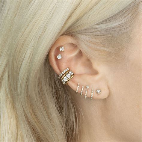 Perfect Ear Cuff | The Last Line | Diamond ear cuff, Diamond earing, Ear cuff