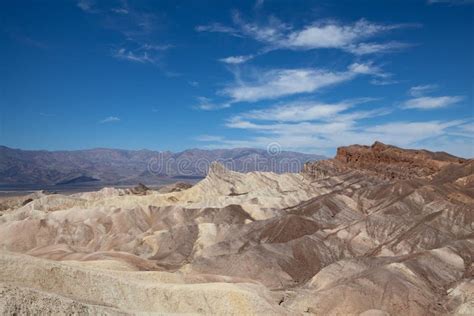 Zabriskie Point View with Suggestive Rock Formation Stock Photo - Image ...