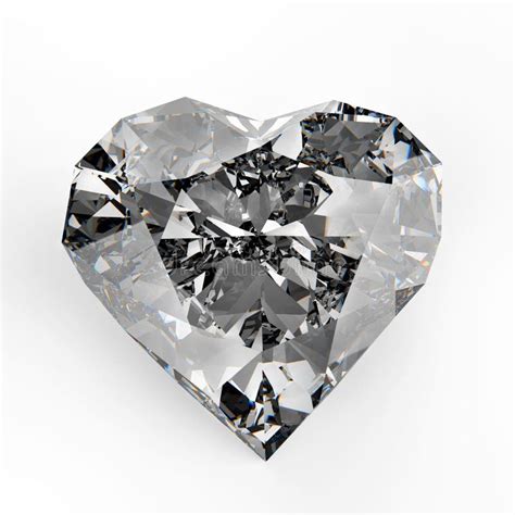 Diamond heart shape stock illustration. Illustration of gems - 30693840