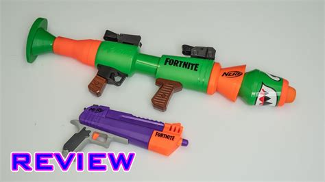 [REVIEW] Nerf Fortnite RL and HC-E | Rocket Launcher & Pistol - YouTube