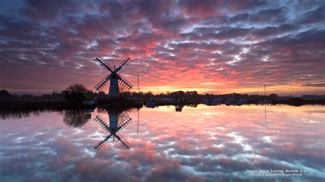 Thurne Mill at Sunrise, Norfolk, U.K. | Sunrise sunset, Sunrise, Sunset ...