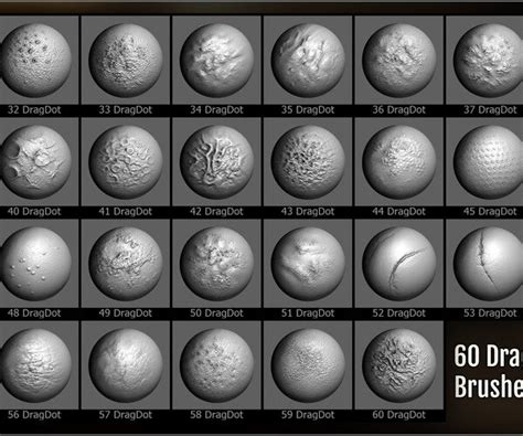 ArtStation - Monster Skin Maker 300 ZBrush Brushes And 60 Alphas | Brushes