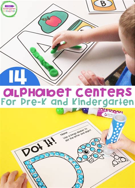 Alphabet Activities and Centers for Pre-K and Kindergarten