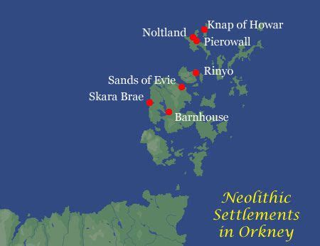 Skara Brae. A Neolithic Village in Orkney | Skara, Neolithic, Map