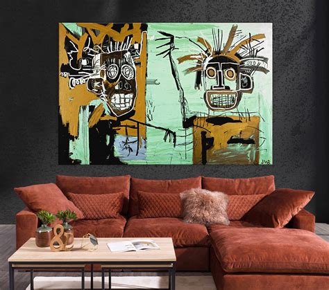 Basquiat skull Wall Art Basquiat skull Print Skull Pop Art | Etsy