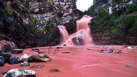 This Pink Waterfall Is Canada’s Coolest Hidden Gem (Photos) | Alberta ...