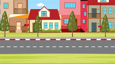 Free Vector | Scene with house and garden