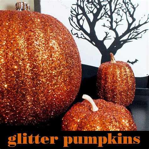 Halloween Glitter Pumpkins - Two Sisters