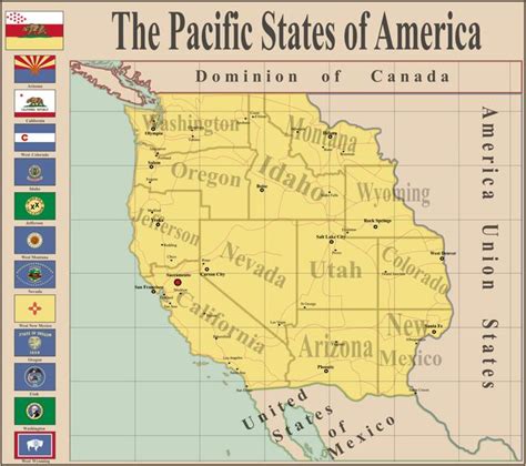 Map and Flags of the PSA in my headcanon - Kaiserreich | Map, Alternate ...