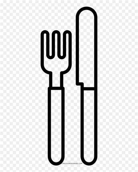 Thumb Image - Coloring Fork And Knife, HD Png Download - vhv