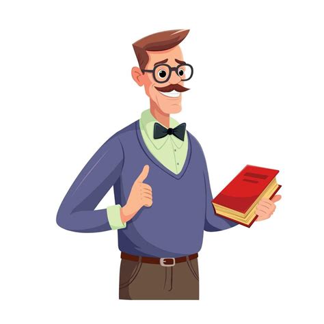 Caucasian man holding book in hand and smile on white background. 23262764 Vector Art at Vecteezy