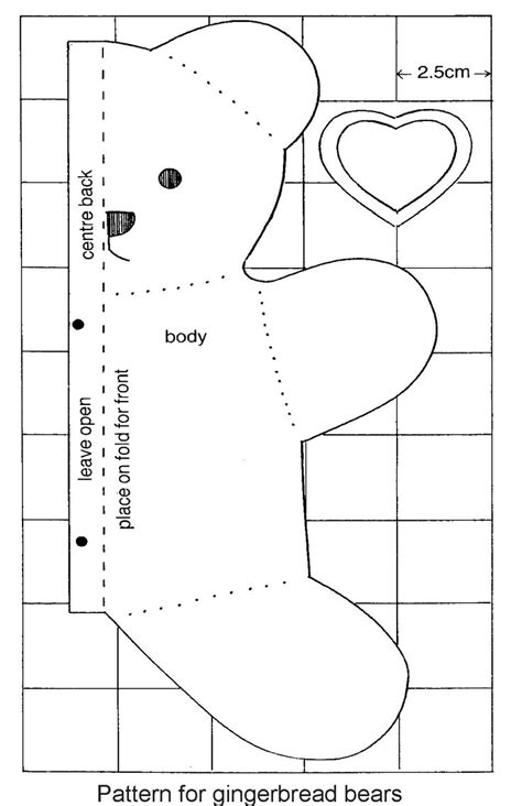 Template Free Downloadable Memory Bear Sewing Pattern Free Printable ...