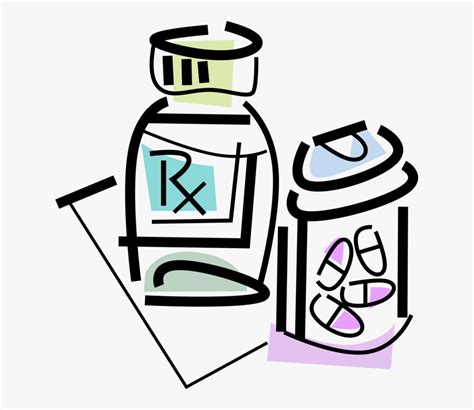 Vector Illustration Of Prescription Medication Medicine - Medicamentos ...