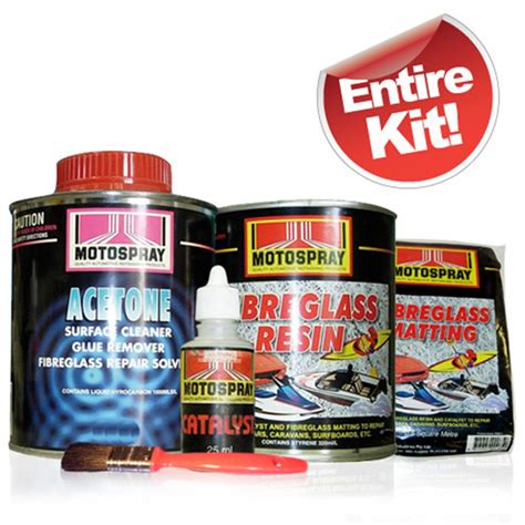 FIBREGLASS REPAIR KIT 250ML - Collier Miller