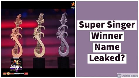 Super Singer 8 Winner Name Leaked Before Completion of Finale? - IBTimes India