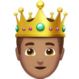 🤴🏽 Prince: Medium Skin Tone Emoji on Apple iOS 10.2