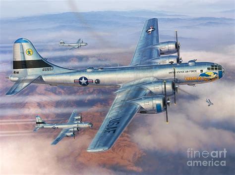 B-29s Over Korea Digital Art by Stu Shepherd - Pixels