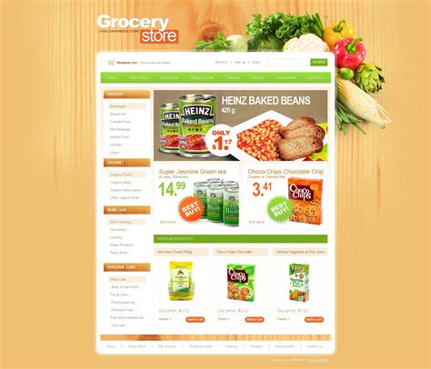 Grocery Store Website Template #25384 by WT - Website Templates