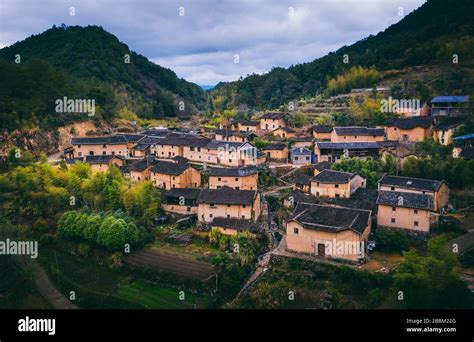 Countryside landscape of China's traditional and historic village Stock ...