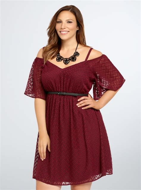 Torrid Textured Off Shoulder Dress | Fashion, Torrid fashion, Plus size dresses