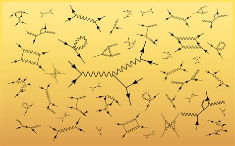 feynman diagrams....physics on the quantum scale...Richard Feynman is probably the coolest man ...