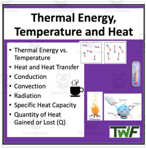 Thermal Energy, Temperature and Heat - Google Slides and PowerPoint Lesson by Teach Simple