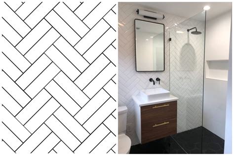 Bathroom Tile Herringbone Pattern – Rispa