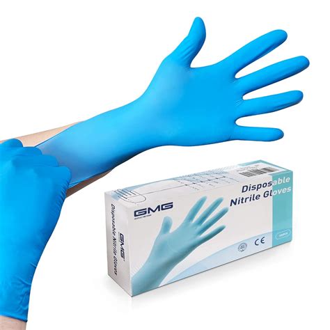 GMG SINCE1988 Disposable Nitrile Gloves, Powder-Free, Latex-Free Safety ...