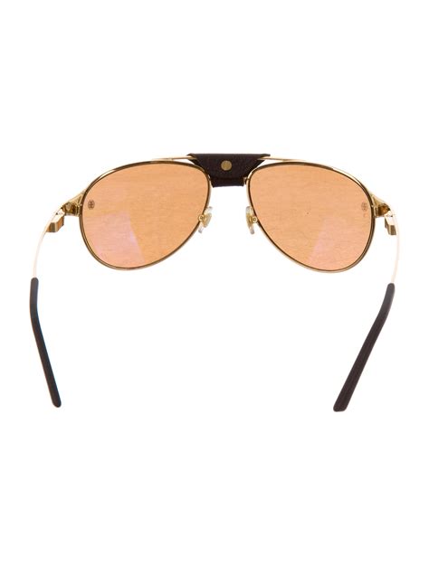 Cartier Santos de Cartier Aviator Sunglasses - Accessories - CRT31310 | The RealReal