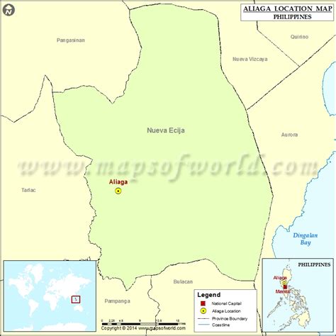 Where is Aliaga | Location of Aliaga in Philippines Map