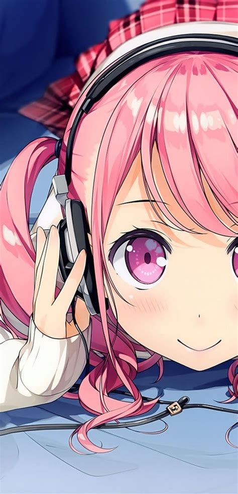 Pink Hair Headphone Anime Girls Wallpapers - Wallpaper Cave