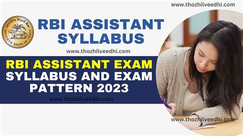 RBI Assistant Syllabus 2023: Cracking the RBI Assistant Exam: Mastering ...