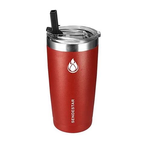 SENDESTAR 20 oz Tumbler Double Wall Insulated Stainless Steel Coffee Travel Mug with Spill Proof ...
