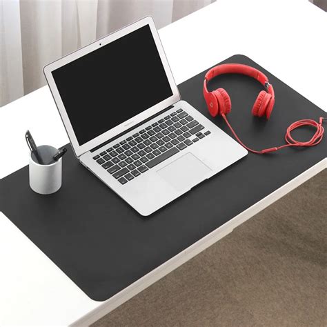 Boona Office Computer Desk Mat 80*40/60*30cm Modern Table Keyboard Mouse Pad Double PU Laptop ...