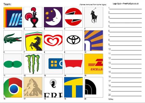 Printable Logo Quiz Worksheet Worksheet Online 460 | Hot Sex Picture