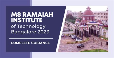 Direct Admission In MS Ramaiah Institute Of Technology Bangalore