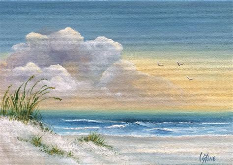 Original Painting Seascape Art on Artist Canvas Panel Ocean